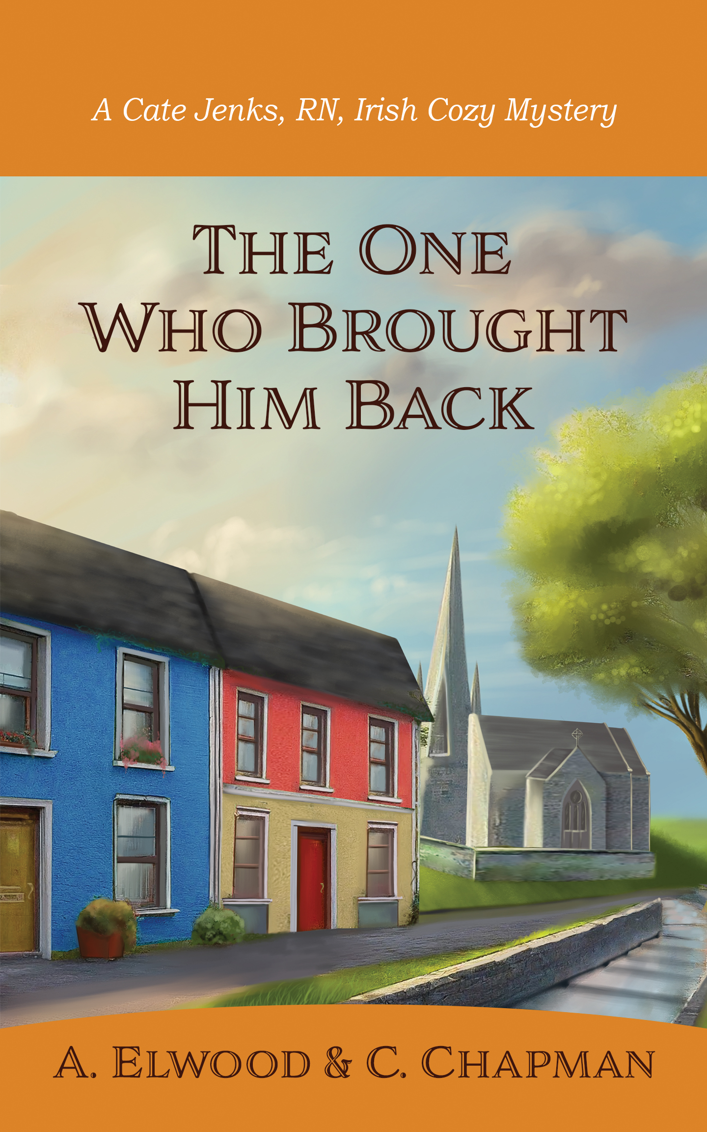 Cover art of Cate Jenks, RN, Irish Cozy Mystery novel, The One Who Brought Him Back